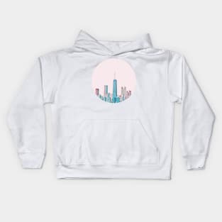 Chicago Skyline Kids Hoodie